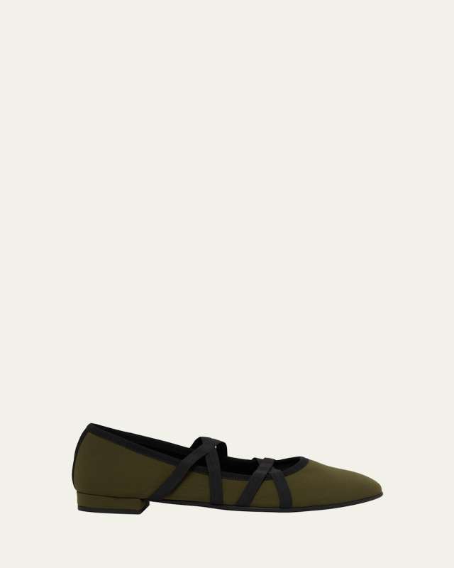 Tutu Crisscross Ballerina Flats
